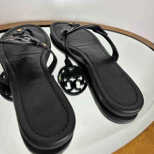 Tory Burch  Miller Sandal in Black Patent Size US 9