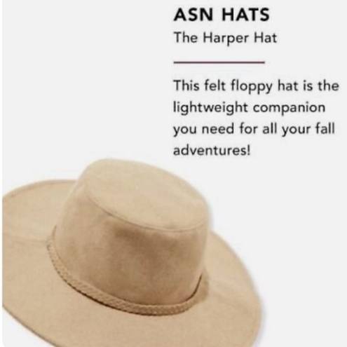 Harper ASN The  Hat - Tan Braided Felt Hat