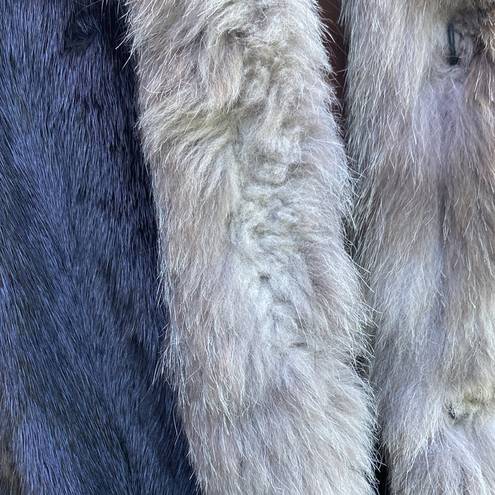 Size 14 Genuine Mink fur & Fox Princes Coat