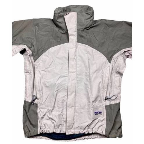 Patagonia  grey and lavender goretex waterproof zip up  jacket