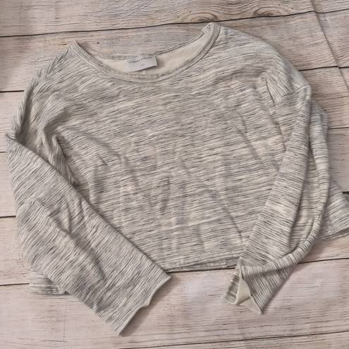 Modern Citizen  gray cropped sweatshirt size large