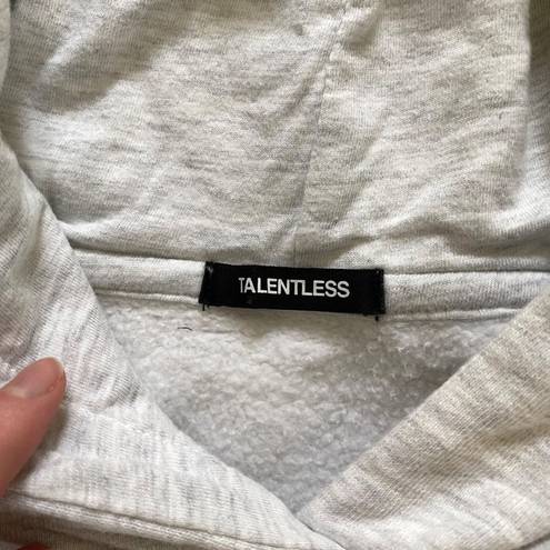 Talentless  Hoodie in Gray