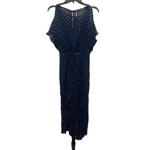 Tracy Reese  Petite Extra Small XSP Blue Gold Jumpsuit