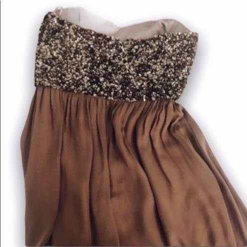 Parker Strapless  sequin dress