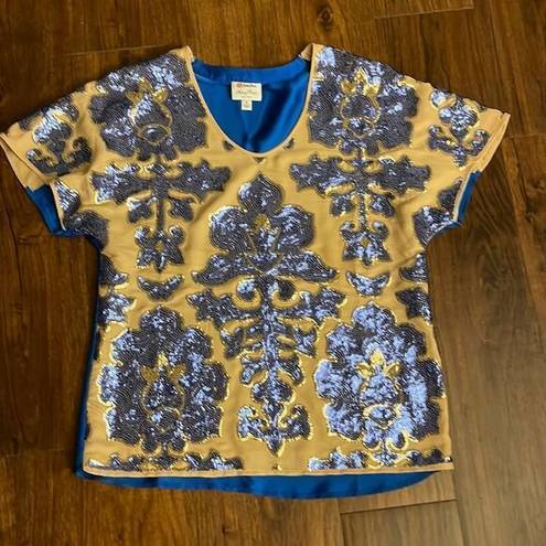 Tracy Reese Tracey Reese for Nieman Marcus Sequin Top Size Small