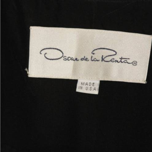 Oscar de la Renta VINTAGE  SILK AND CHIFFON DRESS