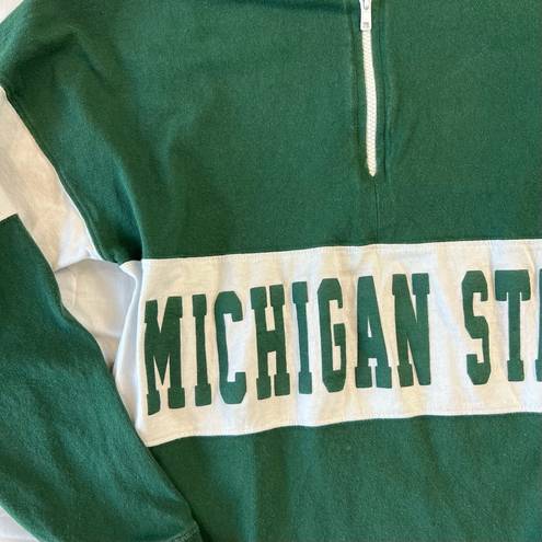 Spirit Jersey  Michigan State University Spartans Small Long Sleeve Green White