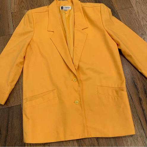 P&Co Ak& Woman’s Yellow Blazer Jacket Size 6