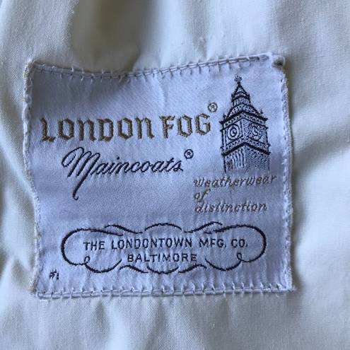 London Fog  Trench Coat Maincoats 6P Petite VTG 70