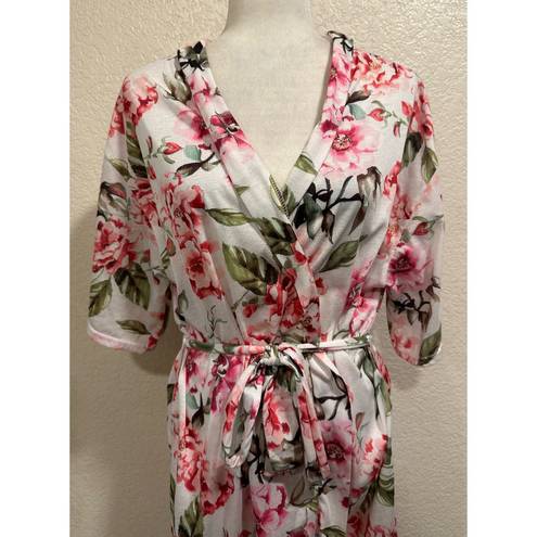 Show Me Your Mumu Floral White/pink House Robe