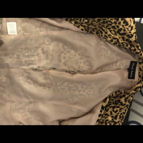 Black Rainn  Animal Print Blazer Brown/Black Medium