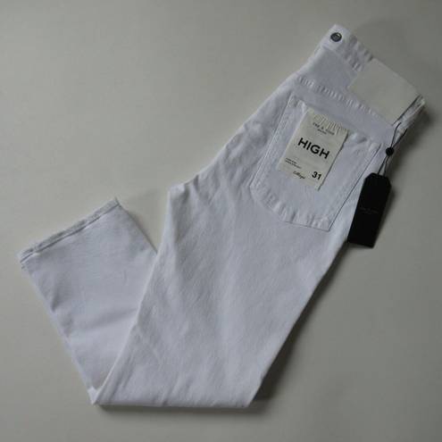 Rag and Bone NWT  Maya in Worn Vintage White High Rise Ankle Straight Jeans 31