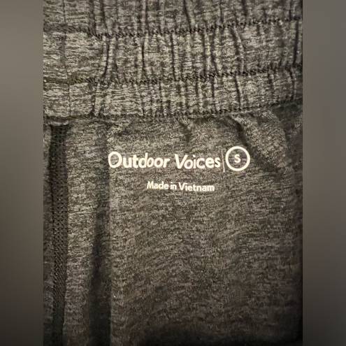 Outdoor Voices  CloudKnit sweatpants Gray space dye Pull on Drawstring Joggers S