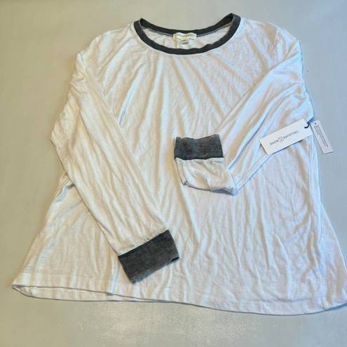 Treasure & Bond  Womens Long Sleeve T Shirt White Size‎ Large