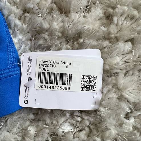 Lululemon  Flow Y Bra in Pipe Dream Blue Size 6