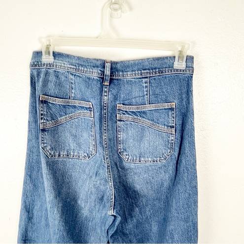 Gap  Medium Wash Sky High Wide Leg Denim Jeans, Size 8 Tall