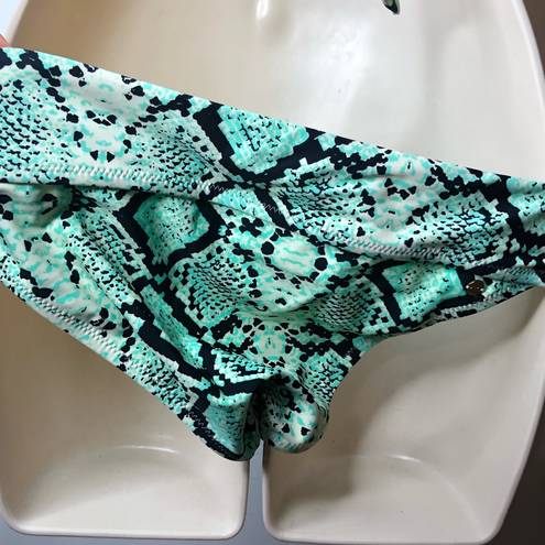 Radio Fiji  Mint Tiffany Green Snake two piece bikini set  swimsuit size M New