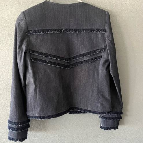 Elizabeth and James  Denim Jacket with Fringe