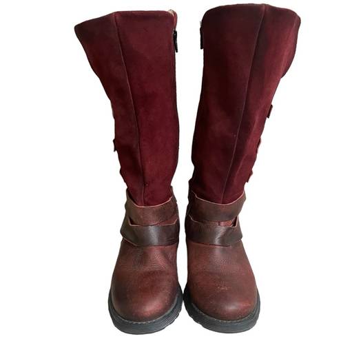 Krass&co Bos. & .  Women’s Capri Tall Boot 38 Shearling Strappy  Burnished USA 7-7.5