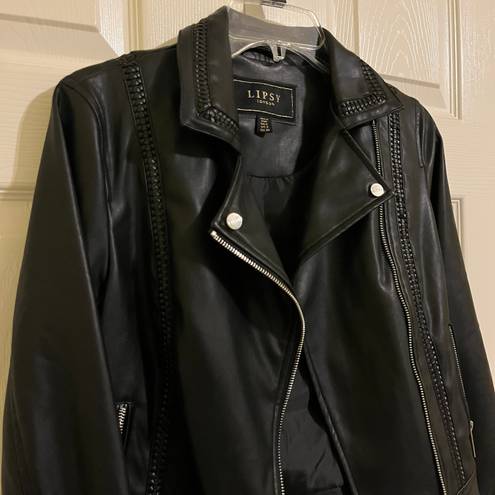 Lipsy London Biker Leather Jacket 