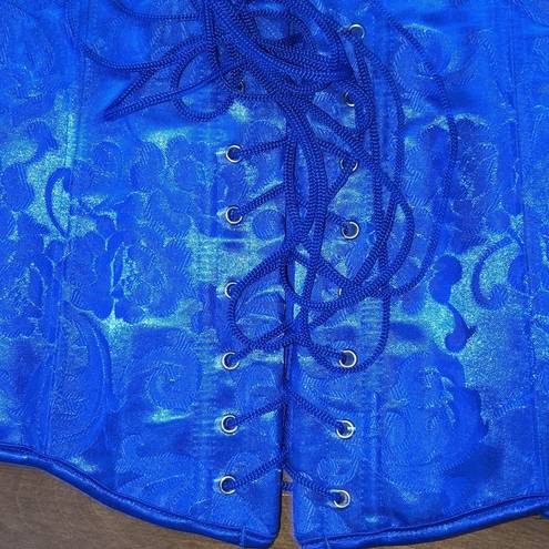 Frederick's of Hollywood NWT  Dream Hourglass Corset in blue floral size 34