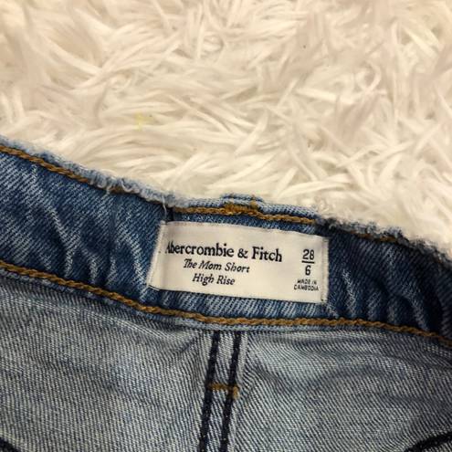 Abercrombie & Fitch High Rise Mom short Medium Wash 28/6