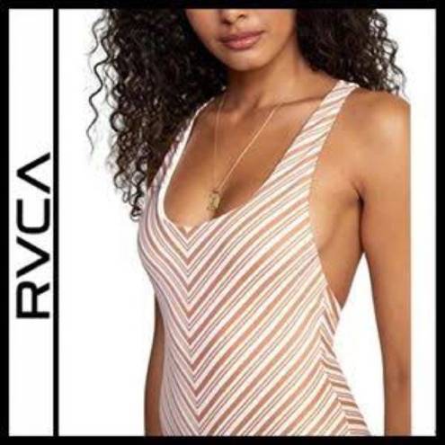 RVCA NWT  Racerback Swimsuit in Canyon Rose Size L/12‎