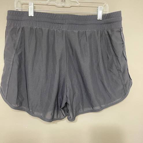 Zyia  Active Black Mesh Speedy Shorts. Size XL