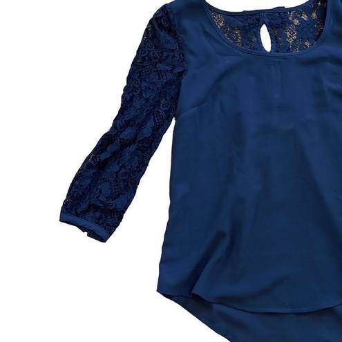 Blu Pepper  boutique bow back blue blouse