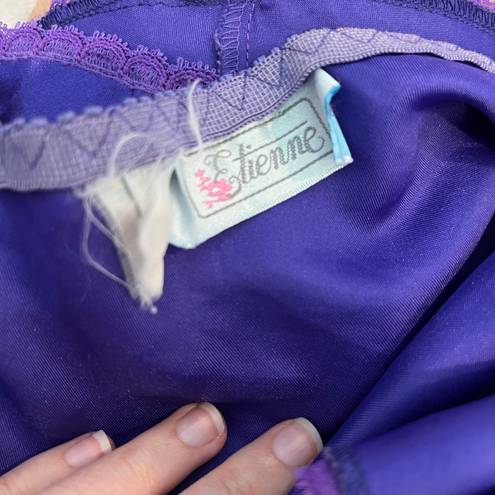 Étienne Vintage Purple Lingerie Set lace