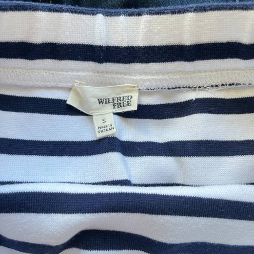 Wilfred Free  Abbey Striped Mini Pencil Skirt Knit Navy White‎ Womens Size S