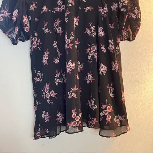 City Chic  Dress Ditsy Bloom Dress in Dusty Ditsy Sz 20 NWT Black & Pink Floral