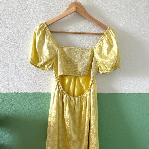 Altar'd State Yellow Silk Dress