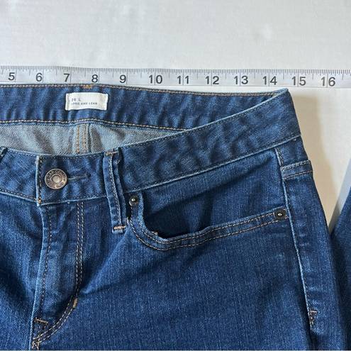 Gap  Long and lean mid rise jeans medium blue size 26 L boot cut flare