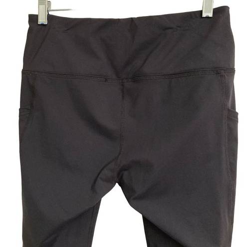 Harper Taylor Stitch The  Leggings women’s M￼ black cropped stretch athleisure