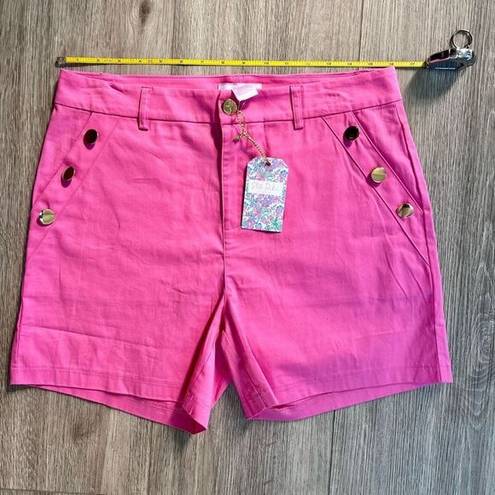 Parker Stella  Collection Women's Pink High Waist Cotton Short Medium NWT