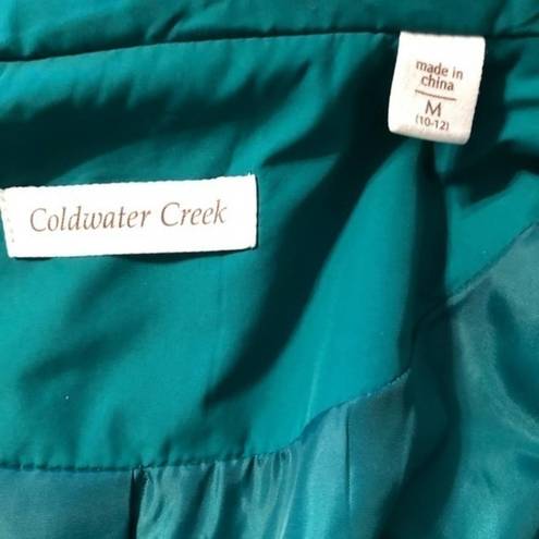 Coldwater Creek  Quilted Zippered Vest Size M