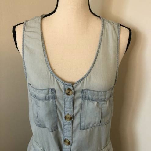 Harper  Chambray Button Down Mini Dress