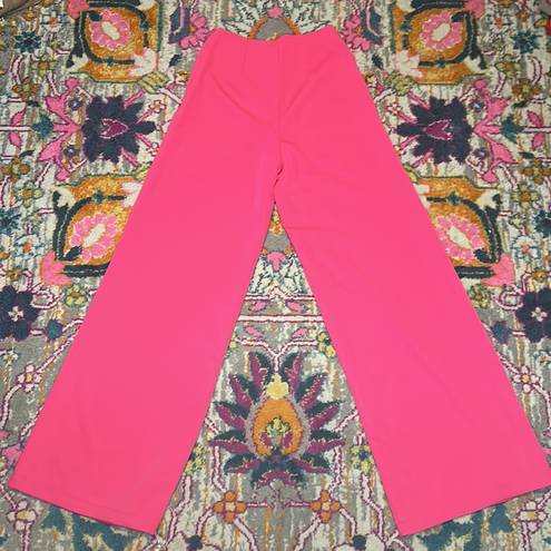 Tuckernuck  Pomander Place High Rise Hot Pink Wide Leg Pants New Size XS