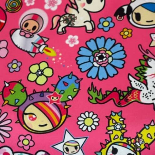 Dolls Kill Tokidoki  Mock Neck Sleeveless Pink Skater Dress Mini Medium