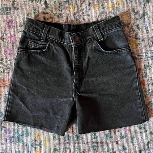 Levi’s Orange Tab Black Denim Shorts