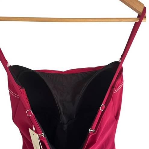 Gottex New!  Splendid Bandeau One Piece Swimsuit - Strapless Red