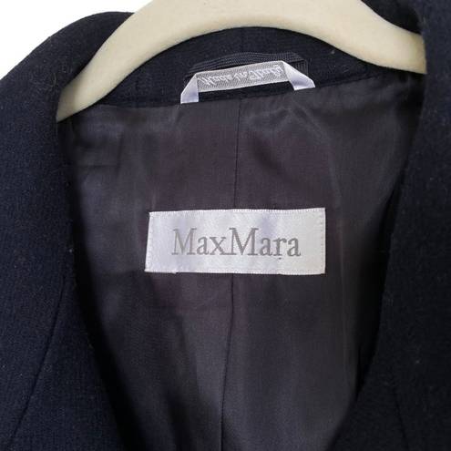 Max Mara  Wool Angora Pea Coat Jacket