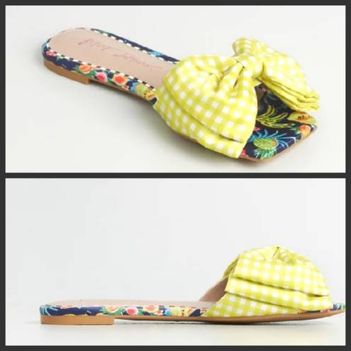 Betsey Johnson Fruit Gingham Bow Sandals