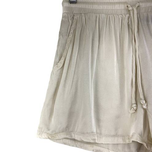 Lounge Blue B Collection Womens Size M  Shorts White Flowy Lightweight