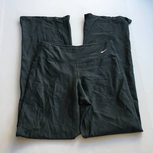 Nike  Dri-Fit Yoga Womens Leggings Workout‎ Athletic Black Wide Leg Pants Size S