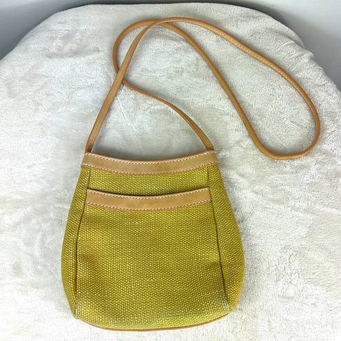 Tommy Bahama Womens  Yellow Knit Crossbody Purse Tan natural  beach