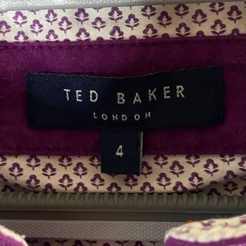 Ted Baker  London Women's‎ Purple Polo Shirt Size 4