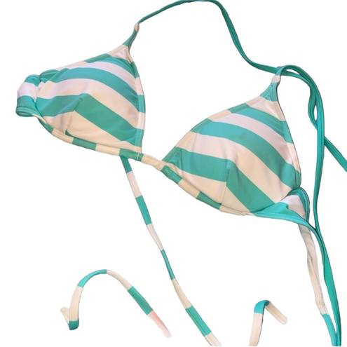 Aeropostale  Mint Green & White Striped Bikini Set Women’s Size Medium Swimwear!