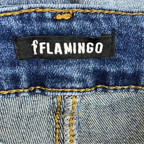 Flamingo  Blue Jeans Size Med. With Faux Front Pockets & Back Pockets & W…